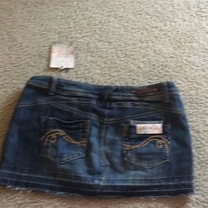 New Vanilla Star Distressed Micro Mini Jr Size 11